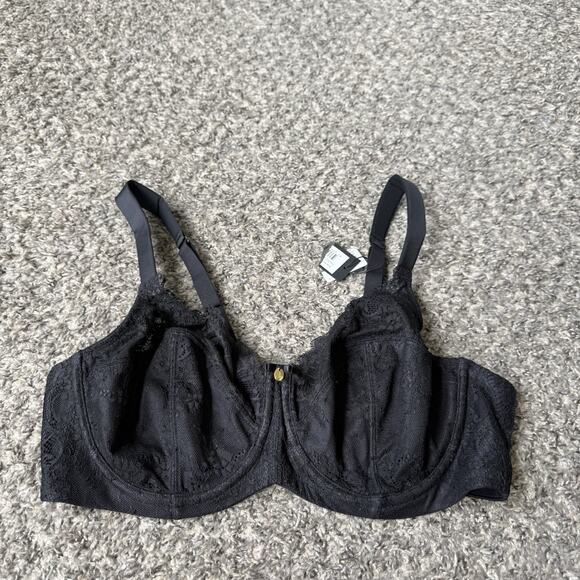 Curvation Other - Curvation 36DDD Unlined Lace Everyday Glamour Bra Black Underwire NEW